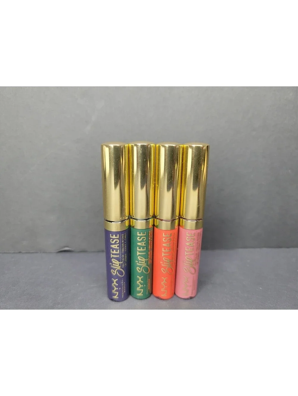 8 Pc Set NYX Slip Tease Full Color Lip Lacquer 0.09 oz / 2.7 mL Travel Size NWOB